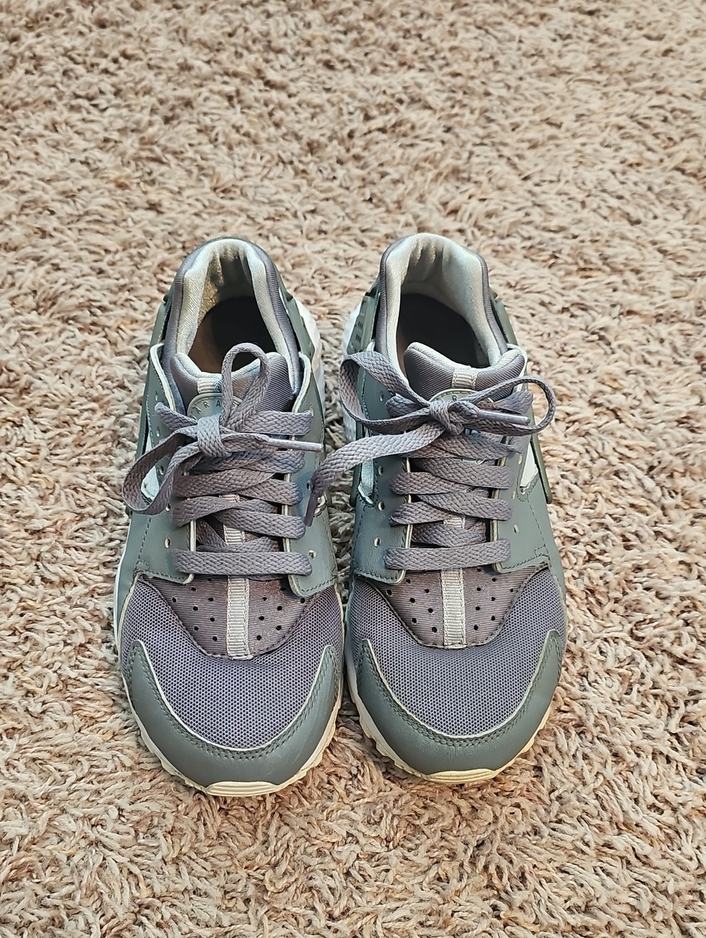 Kids Gray Athletic Sneakers - Lace-Up Casual Trainers